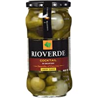 Los mejores  - Rioverde - Cocktail de encurtidos - Sabor suave - 345 g - [Pack de 6]